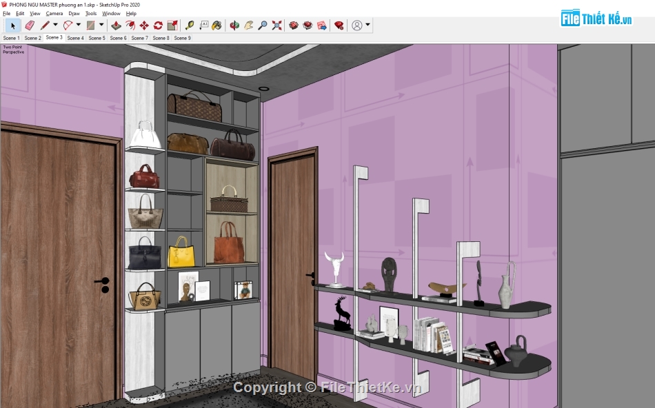 Model phòng ngủ,sketchup nội thất,File sketchup nội thất phòng ngủ,sketchup nội thất phòng ngủ,nội thất phòng ngủ,File sketchup nội thất